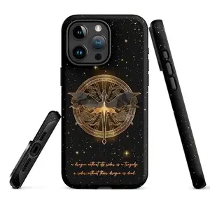 The fourth-wing rugged iPhone case Tarin and Andarna made of rubber for all-around protection Fantasy Bookish Dragon Fan Merch Epic Magic Aesthetic Ultimate Tough Armor For iPhone 17 Pro Max 16 15 14 13 12 11.