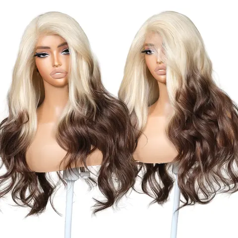 BROWNBOMB Women's 24" Side Part Glueless Frontal Wig - Pre-Styled Layered Synthetic Hair with Face Bangs, Vivid Natural Hairline, 3-Sec Wear, 13×5×1 Airy Lace, Comfy, Affordable Wigs for Weddings, Dating