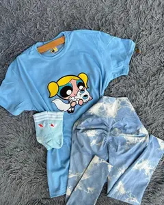 Only the shirt is for sale Y2K Powerpuff Girl Graphic Tee - Cartoon Baddie Shirt, Juicy Orange Style, Oversized Fit, Retro 2000s Look, Youth & Adult