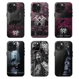 Sleep Token Band Vessel Character Metal Music Art Heavy Duty Tough Phone Case Shockproof Drop Protection Durable Hard Cover Aesthetic Gift for iPhone 11 12 13 14 15 16 17 Pro Max Plus