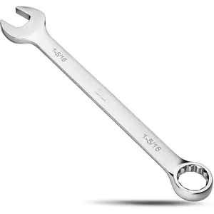 1-5/16 Inches  Combination Wrench with 15? Offset Box End - Heavy-Duty Metric Wrench with 12-Point Box End, High-Strength Steel, Automotive, Construction, and Mechanical Applications