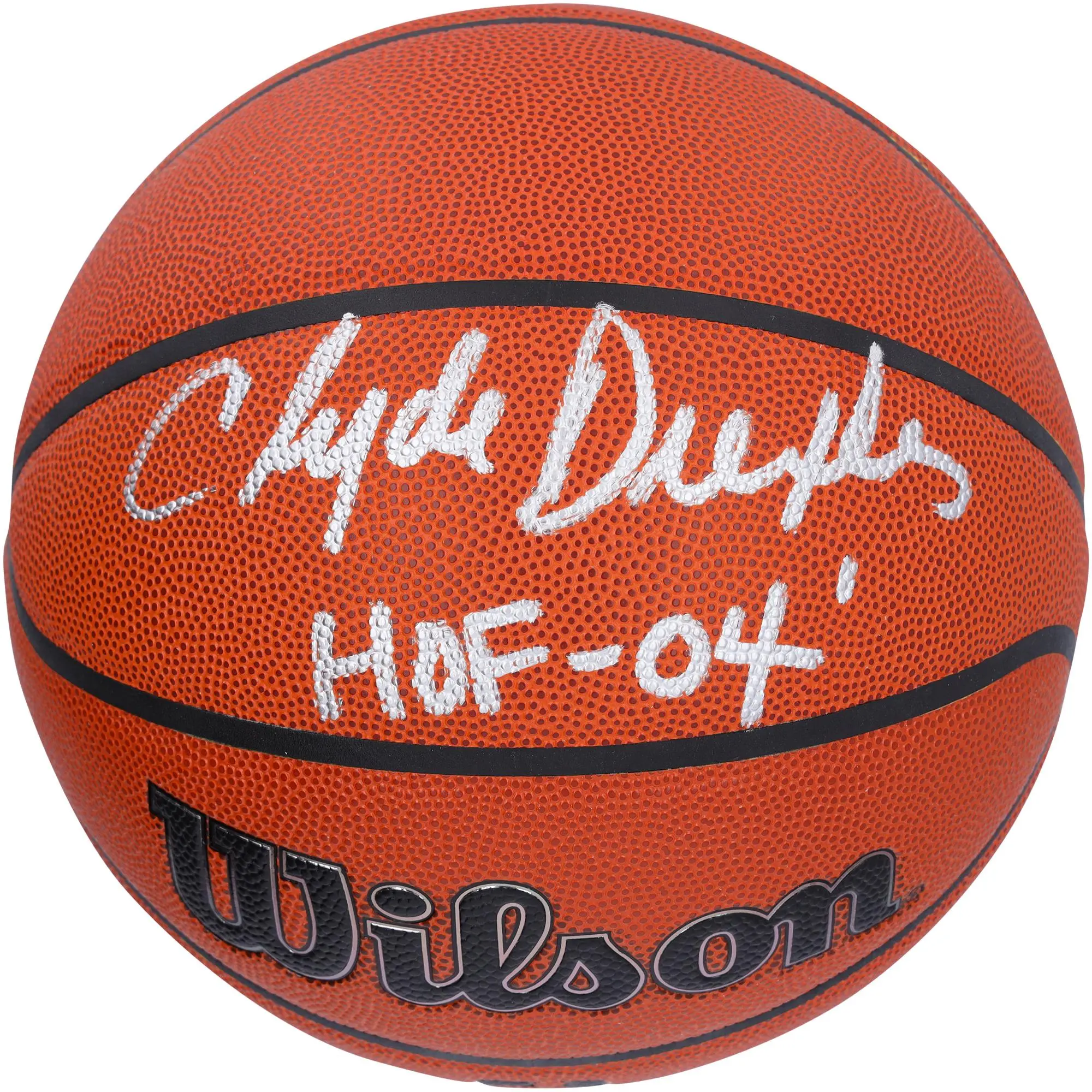 Clyde Drexler Portland Trailblazers Autographed Wilson Authentic Series Indoor/Outdoor Basketball with "HOF 04" Inscription - Fanatics Authentic Certified