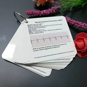 ECG Rhythm & Arrhythmias Card | ECG Study Guide | Nursing Notes, Cardiac Rhythm Analysis, Nursing Reference Cards, Cardiac Nurse Buddy, ECG Card, EKG Badge Buddy, Student Nurse Card, Medical Study Card