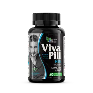 America Medic & Science Men's VivaPill Healthcare Supplement - 60 Capsules, Hyaluronic Acid, Skin Care Support, Hair & Nail Health, Essential Nutrients for Fitness