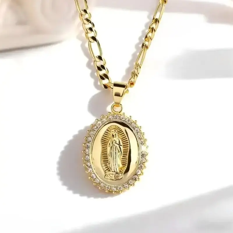 Elegant Zircon Pendant Chain Jewelry Necklace, Lightweight and Durable, Daily Versatile Chain, Perfect for Daily Wear, Parties, Holidays, Fashionable and Comfortable