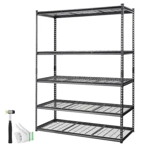【GARVEE】Heavy Duty Adjustable Storage Shelving Units in Multiple Sizes (60"x24"x78", 48"x18", 48"x24") with 2500lbs Load Capacity, Durable Metal Construction, Easy Assembly for Garage, Kitchen, Pantry, Basement, Bathroom, Laundry