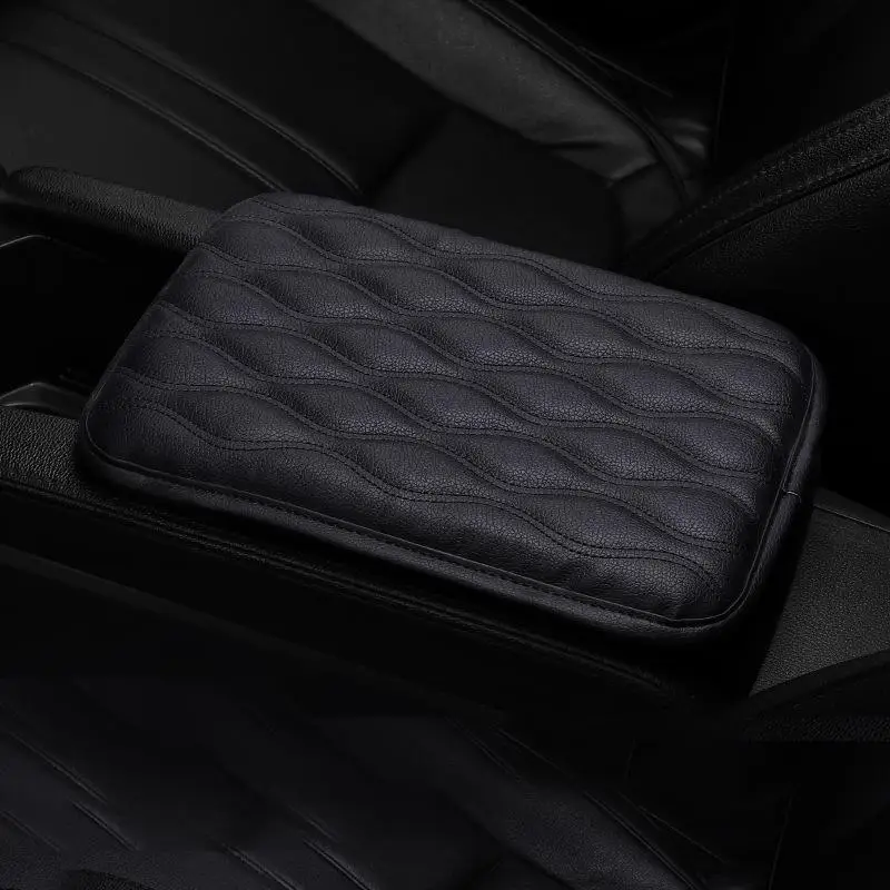 Solid Color Car Armrest Pad, Anti-slip Comfortable Car Armrest Box Mat, Universal Car Interior Accessories