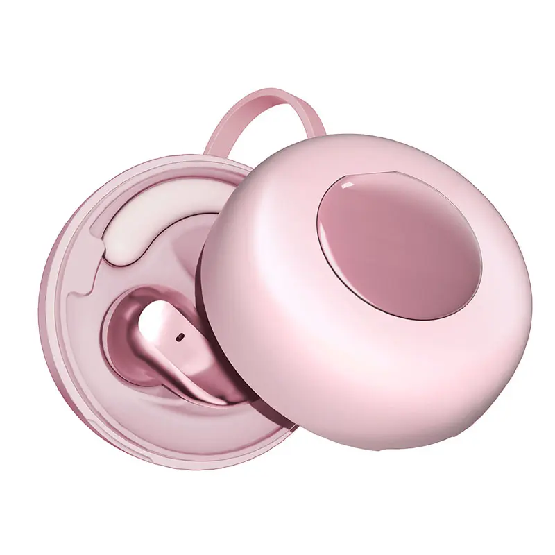 Luxury Open Ear Clip Wireless Earbuds - Round Earring Design, 5.4, Comfortable Fit, HIFI Sound, Piercing-Compatible, Noise Reduction, Detachable, Charging Function, for Music, Calls, Stylish Daily Wear, TikTok Shop Creator Picks Headphones