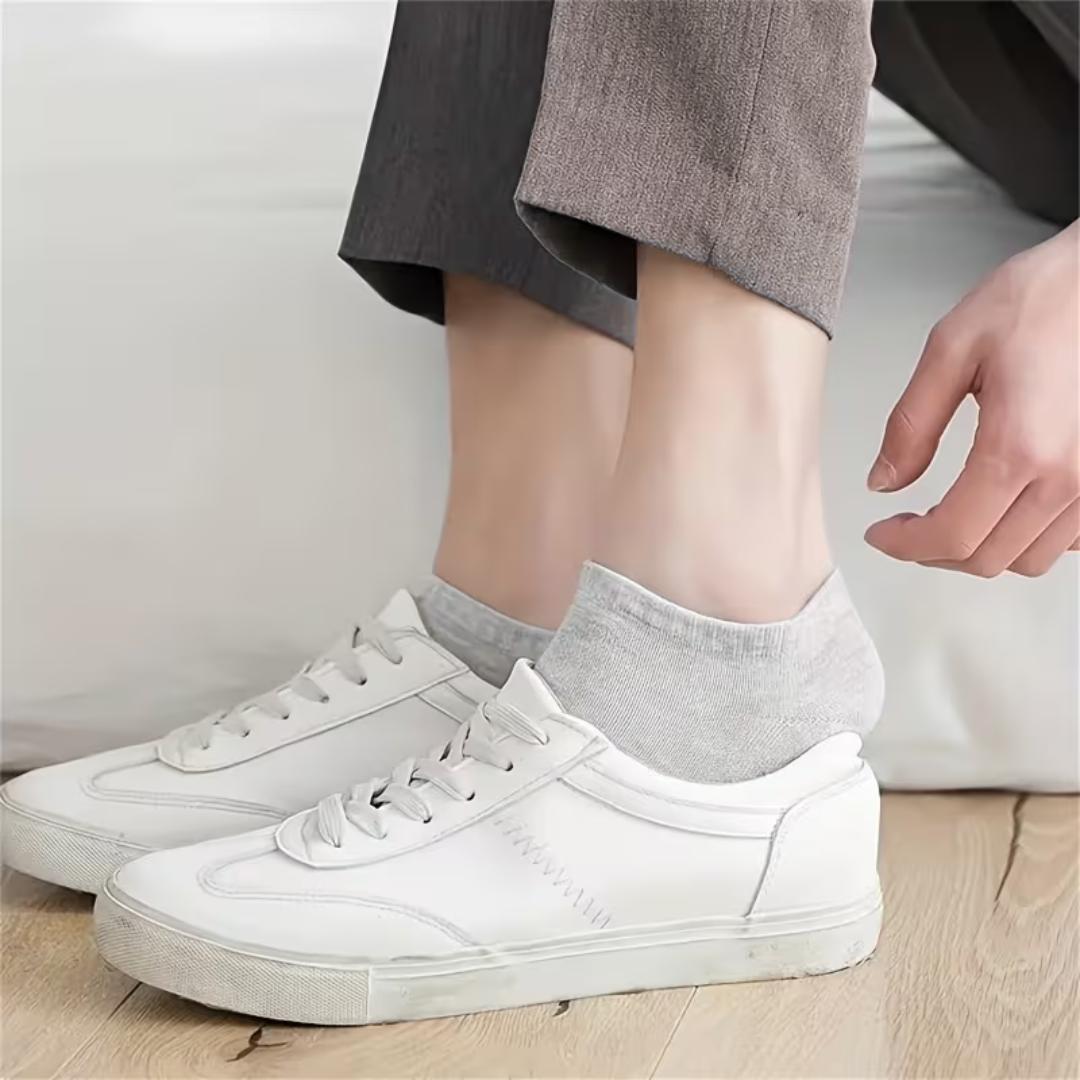 Solid Color Low Cut Athletic Socks for Men & Women Built Tough Breathable, Quick-Drying & Non Slip Comfort