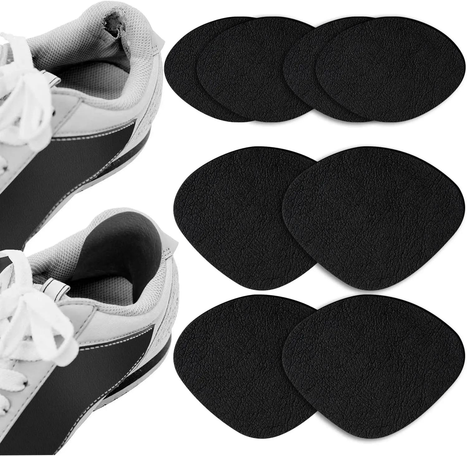 Shoe Heel Repair, 4 Pairs Adhesive Inside Shoe Heel Patch Pad for Sneaker Holes