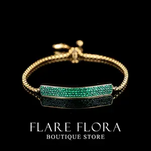 Titanium Steel Synthetic Cubic Zirconia Women's Bracelet 3-SL-650