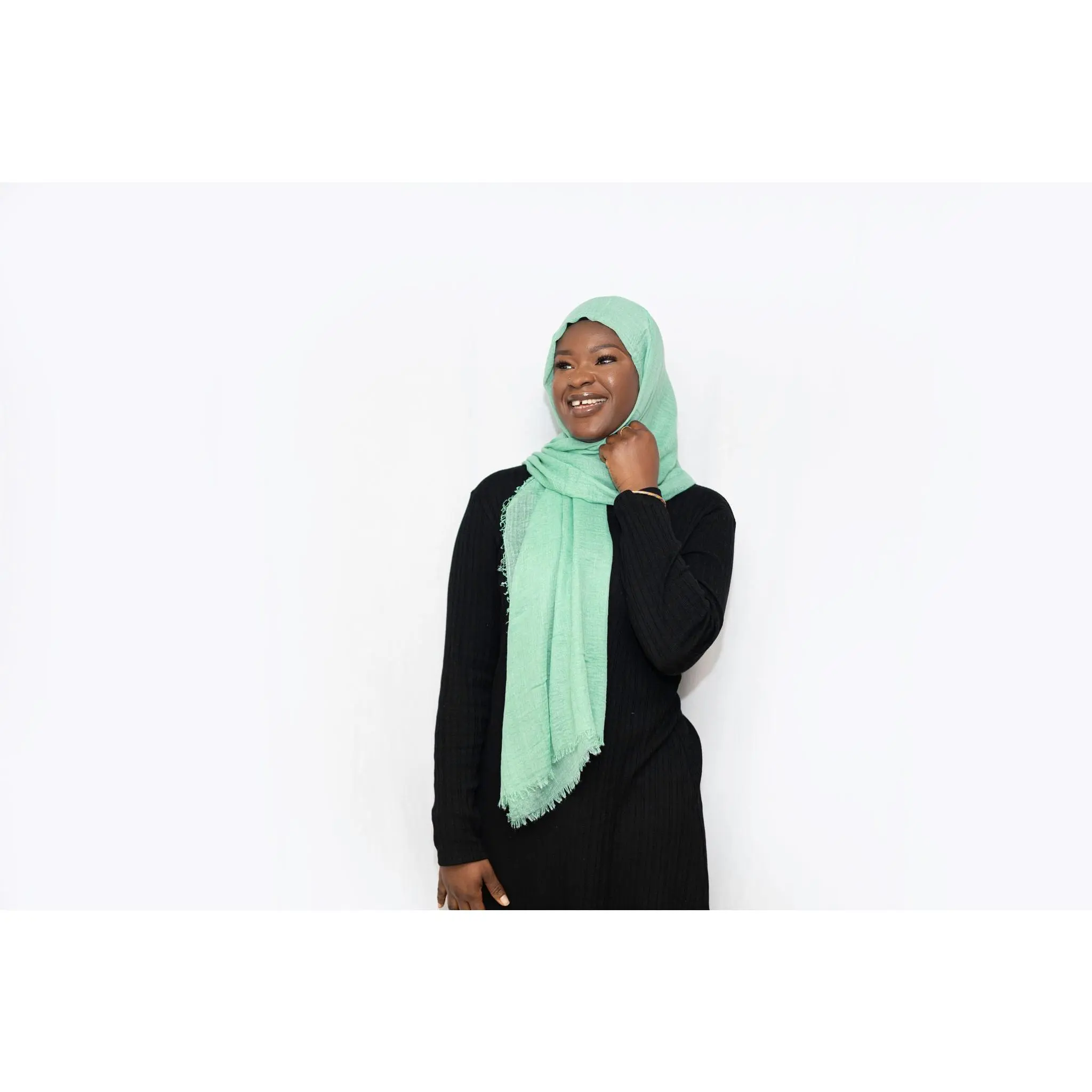 Everyday Crinkle Hijab - Light Green