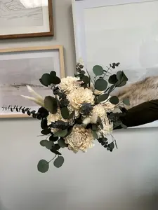 Wedding Bouquet White & Green