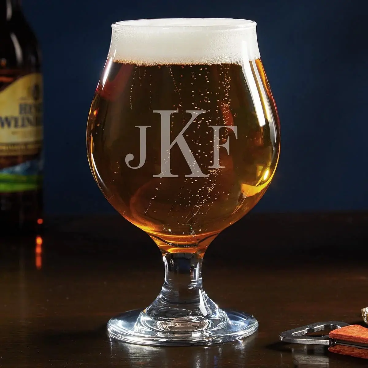 Classic Monogrammed Snifter Beer Glass