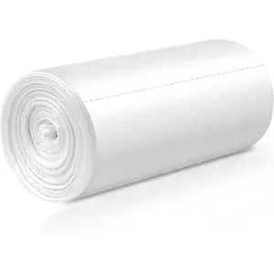 Small Trash Bags 80 Counts, Waikas Garbage Bags for Bathroom Car Mini Trash Can, Clear Plastic Bag for Bedroom Living Room, 4 Gallons, Clear