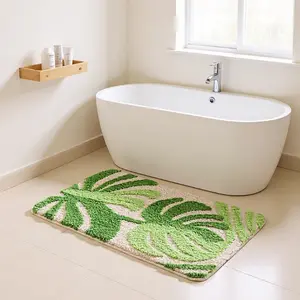 Non-Slip Bathroom Mat, Plush Bath Rug for Bathtub, Absorbent Soft Fluffy Quick Dry, 40x60cm/50x80cm