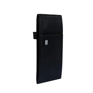 MINBAG Vegan Leather A5 Notebook & Phone Organizer – Zipper Case with Card Slots, Pen Loop & Foam Padding