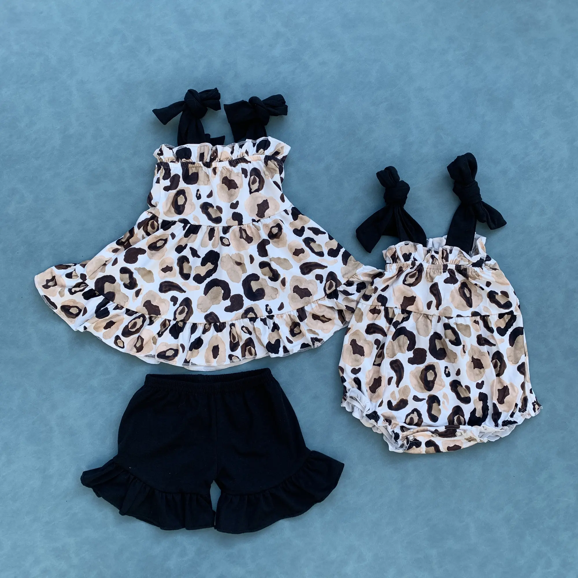 Baby girls cheetah print summer clothes Baby girls cheetah print summer clothes