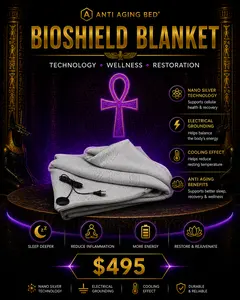 ⚡️ GROUNDING ANTI AGING BED COVER™ 𓂀𓋹