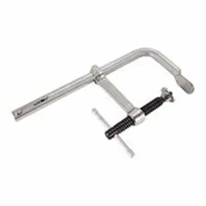 212 MAIN 12 in. Light Duty F-Clamp, Wilton 82.636110 660S-12 Model, Steel Construction, Rust-Resistant, Secure Clamping, Sturdy Handle, Swivel Pads, Load Capacity
