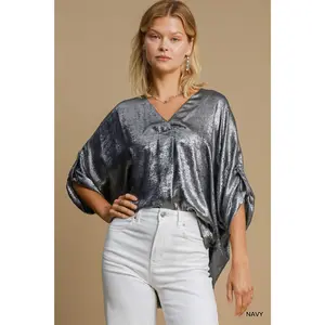 Umgee Oversized Metallic Top