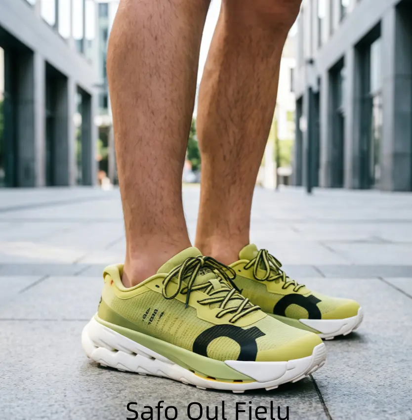 White & Neon Yellow – Ultra-Lightweight Performance Runners with Dual-Layer Helion Foam & Fiberglass Speedboard for Maximum Energy Return, Ideal for Race Day, Tempo Runs, or Long-Distance Training