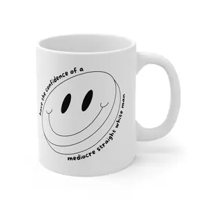 Mediocre White Man Ceramic Coffee Cup 11oz