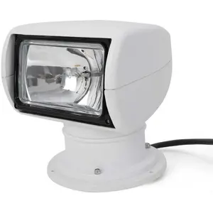 100W 12V 360° Rotate Halogen Remote Control Boat Spotlights, Marine Search Lights for Boat Truck