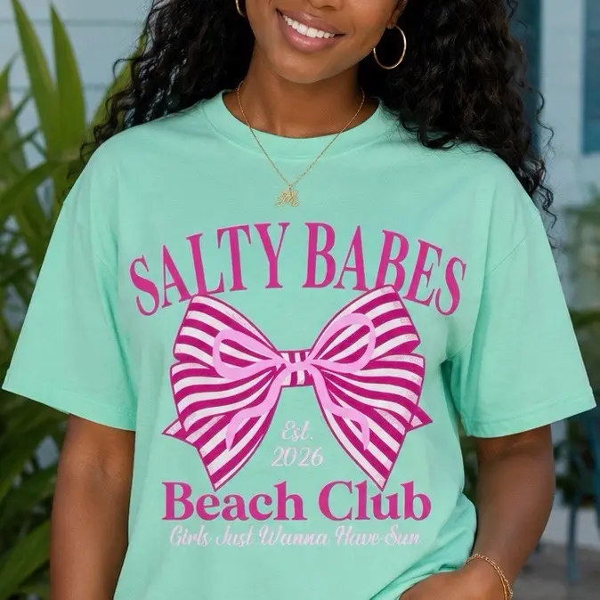 Ready to press salty Babes DTF transfer