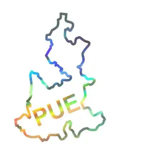 Mexican State Map Outline Puebla Vinyl Decal Sticker UV & Waterproof Bumper Window Laptop Automotive Water Bottle Gift accessories – HOLO 6"