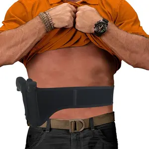 Ambidextrous Belly Band Holster for Concealed Carry -Stretchable Nylon Waist Gun Holster for Men & Women, Fits G-Series, LCP, S&W M&P 40 Shield, Sig Sauer, Beretta, 1911 9MM 380 Glock 17 19 26 43x  vnsh fn reflex holster for concealed carry Pistol Holster