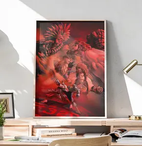 Vintage Street Fighter Gaming Poster | Retro Arcade Fighting Game Art Print