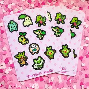 Grass Starters Sticker Sheet | Waterproof and weatherproof stickers