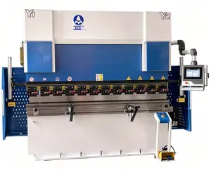 Best-selling 110T/2500mm blue-white bending machine is equipped with the DA53T system