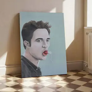 Edward Cullen Funny Bathroom Poster, Twilight Meme Movie Wall Decor Poster, Trendy Bathroom Art Printable