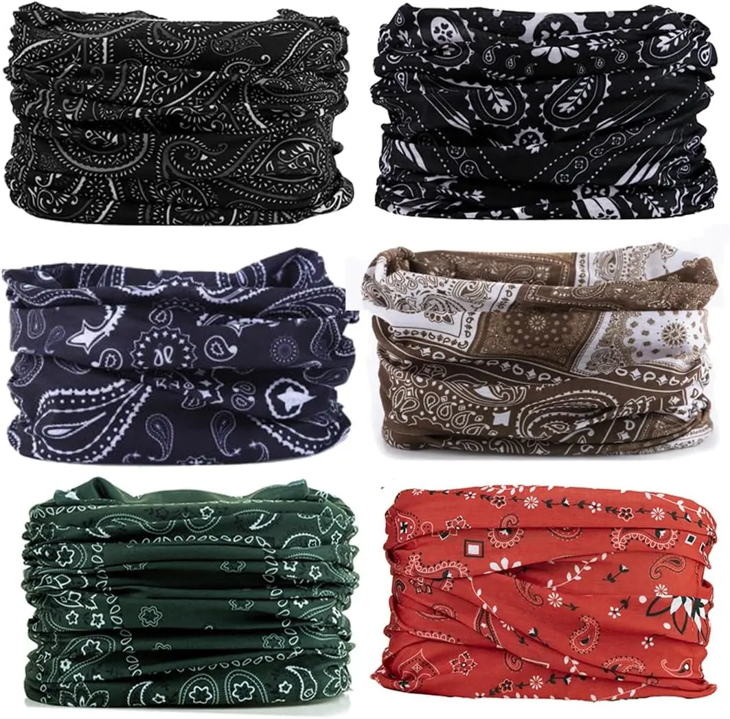 Polyester Sports Neck Gaiter - Breathable, Sun-Proof, Dust-Proof Face Cover Bandana Scarf for Cycling, Running