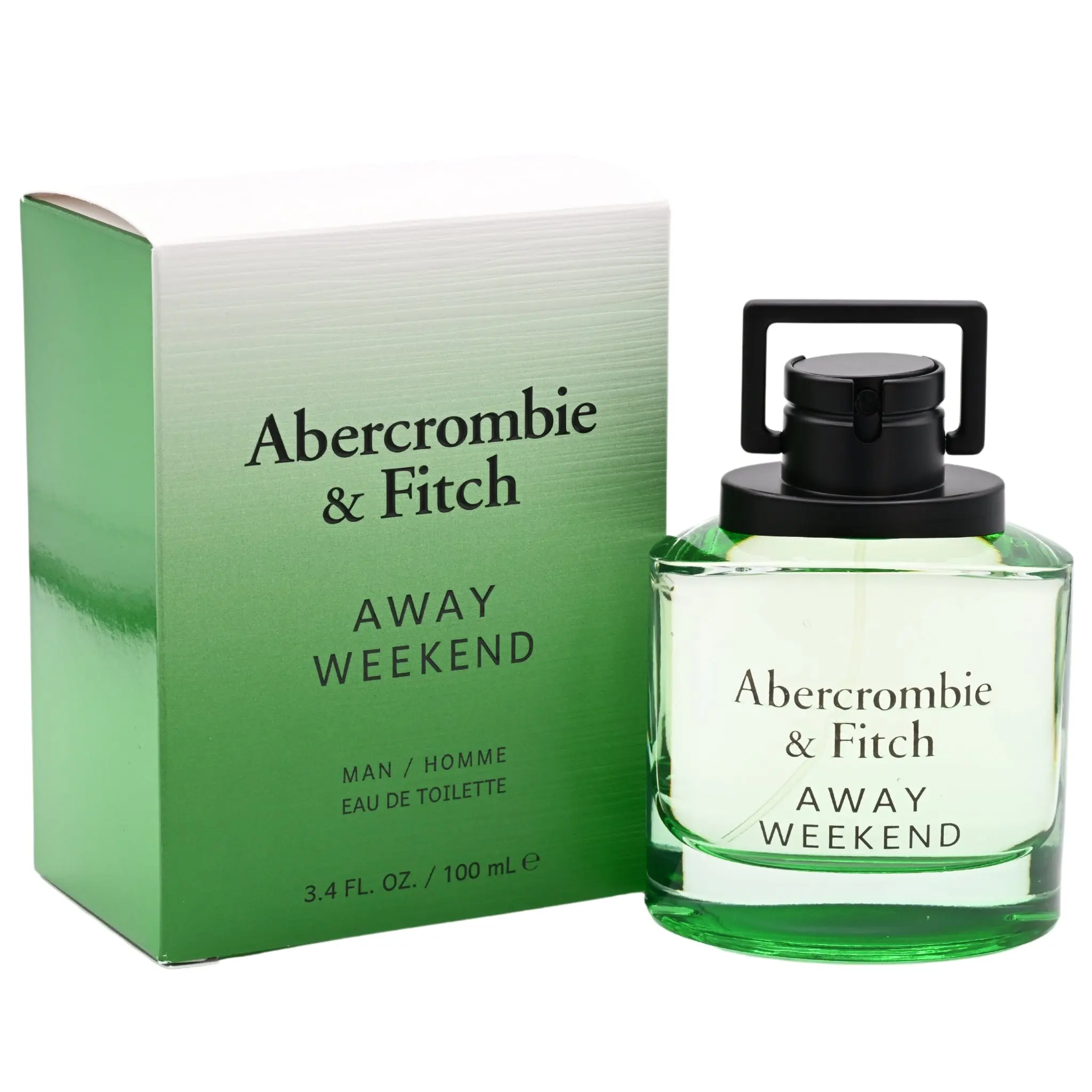 Abercrombie & Fitch Away Weekend Eau de Toilette for Men, Aromatic Fruity Signature Scent with Lavender, Rosemary, and Cedarwood, 3.4 fl oz