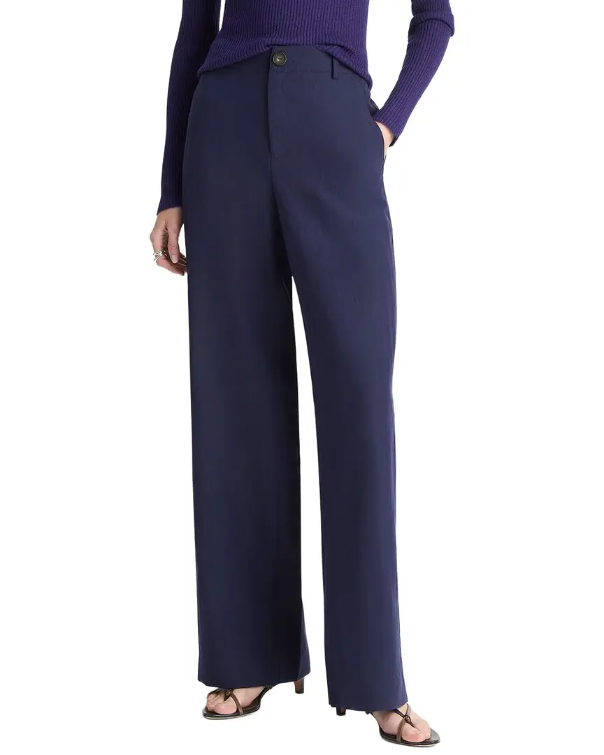 Vince Mid Rise Relaxed Wide Leg Pant