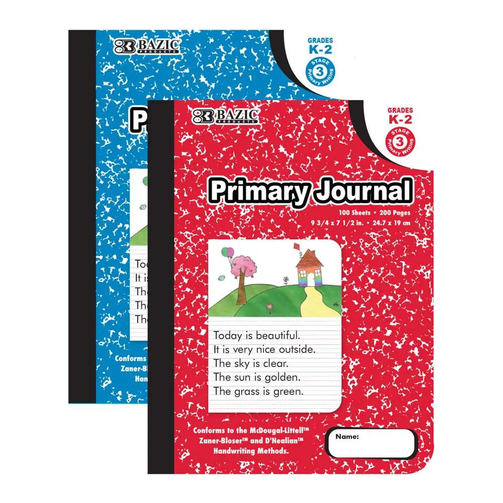 Composition Book Primary Journal Marble 100 Ct. K-2 Composition Book Primary Journal Marble 100 Ct. K-2