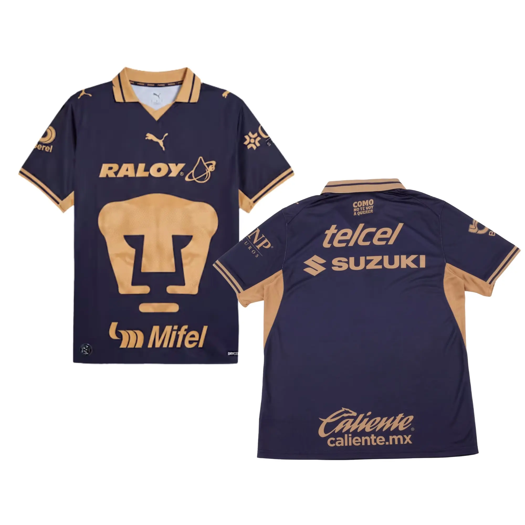 Pumas UNAM Home Soccer Jersey 26-27 Liga MX, Quick-Dry Short Sleeve Soccer Shirt, Game Day Sports Top, Liga MX Fan Gear