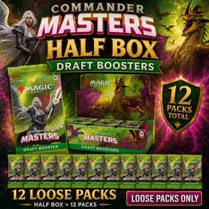 MTG Commander Masters Draft Boosters - 12 Loose Packs - Half Box CMM