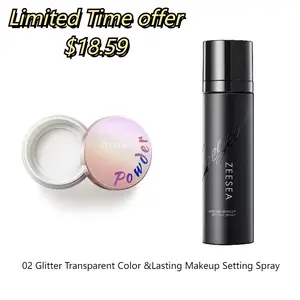 [Limited time]ZEESEA Soft Focus Matte Setting Powder - 2.4 oz. + 100g setting spray. Suitable for all skin types, commute party  face powder