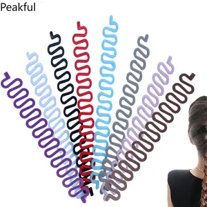 8PCS Flexible No-Heat Spiral Braid Tool, Popular DIY French Braid Hair Maker, Multi-Color Effortless Styling Aid, durable material & easy to use, great for casual braids, special events, vacation looks and everyday hair styling