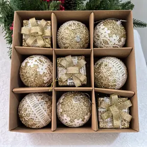 3.15 Inch New Boutique Decoration Ball Christmas Ball Suitable For Christmas Party Birthday Party Wedding Festival Courtyard Family Scene Layout Christmas Tree Decoration Ball