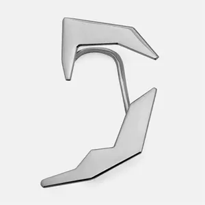 Cyberpunk Design with Futuristic Mechanical Style, Copper Polished Earrings, Ear Clips, Niche Functions, and Concave Ear Hooks for Men and Women-single