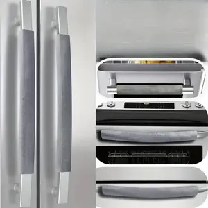 Universal Refrigerator Door Handles 42X12 cm - Prevent Stains Fingerprints & Food Residues - Compatible with Microwaves Ovens & Dishwashers - Year-Round Kitchen Cleaning Solution