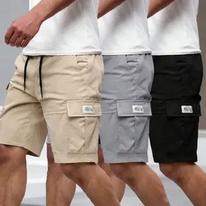 Men’s Summer Cargo Shorts, 3-Pack – Loose Fit Plus Size Casual Knee-Length Athletic Shorts with Multiple Pockets for Outdoor Running and Fitness