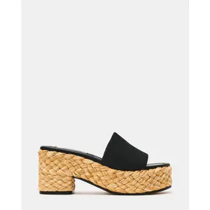 Steve Madden DOCK RAFFIA BLACK