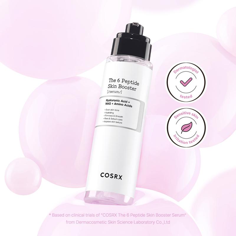 COSRX The 6 Peptide Skin Booster Serum 150ml - 6 Peptides Hyaluronic Acid Niacinamide Amino Acids for Elasticity & Radiance