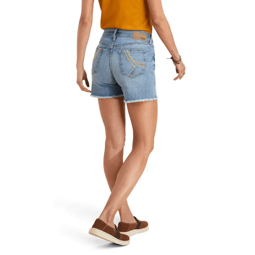 Ariat Women's Nayla 5" Boyfriend Light Wash Jean Shorts 10043203